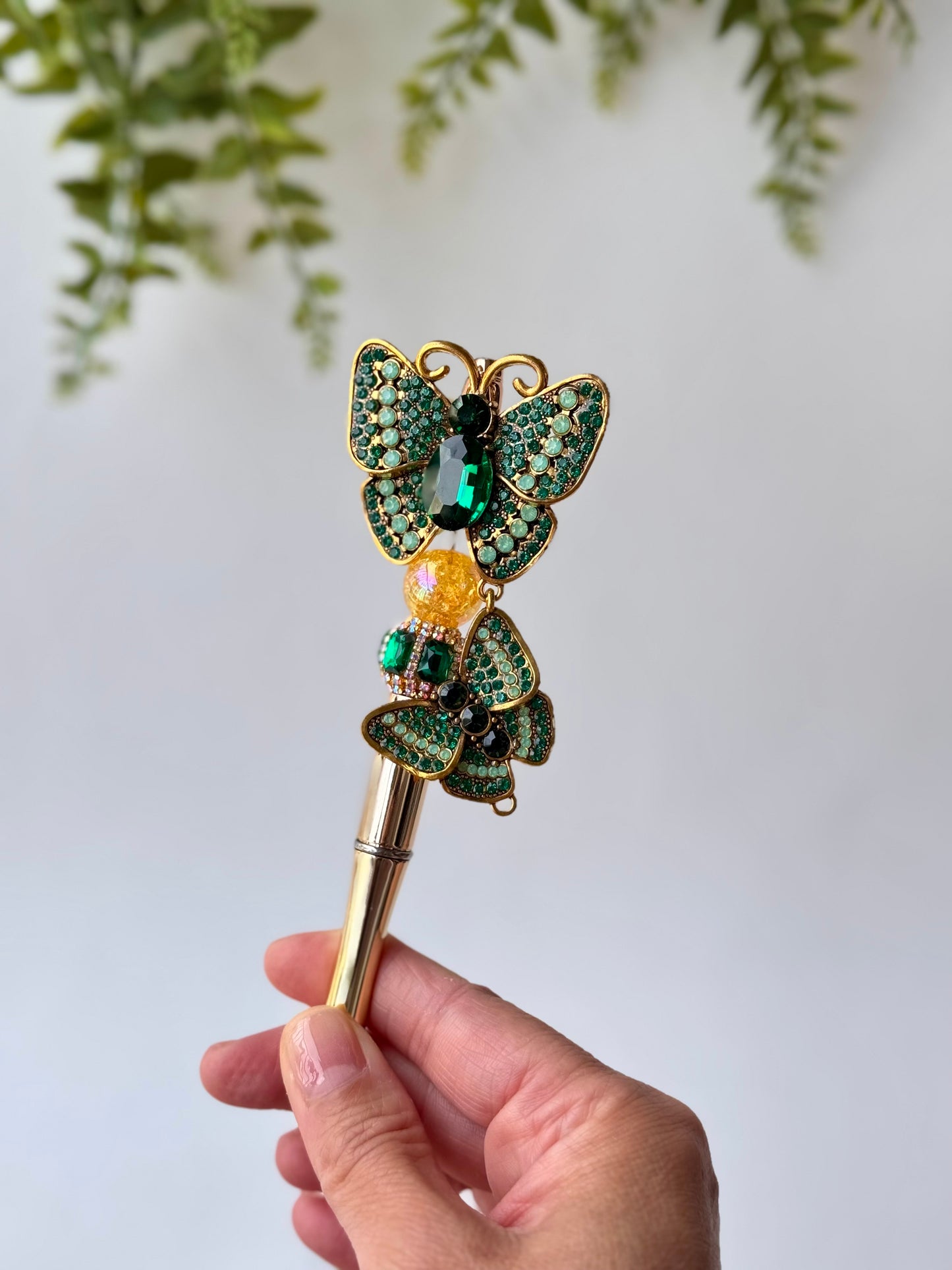 Emerald Garden Butterfly Pen