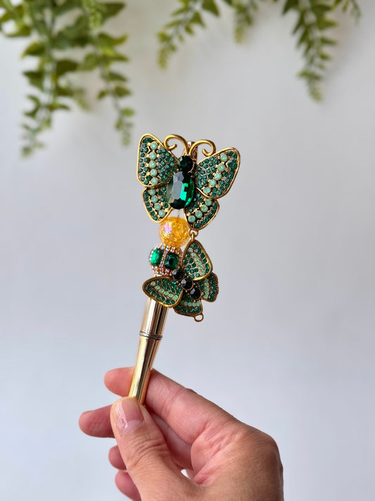 Emerald Garden Butterfly Pen