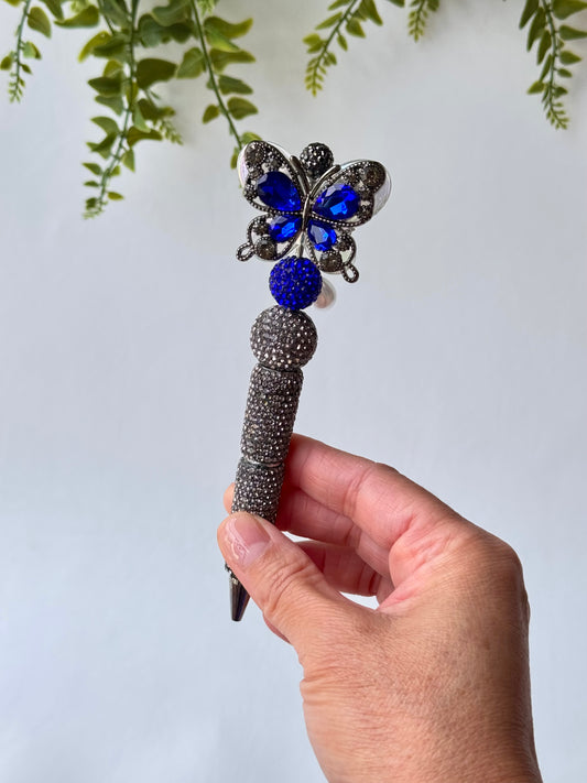 Midnight Sapphire Butterfly Pen