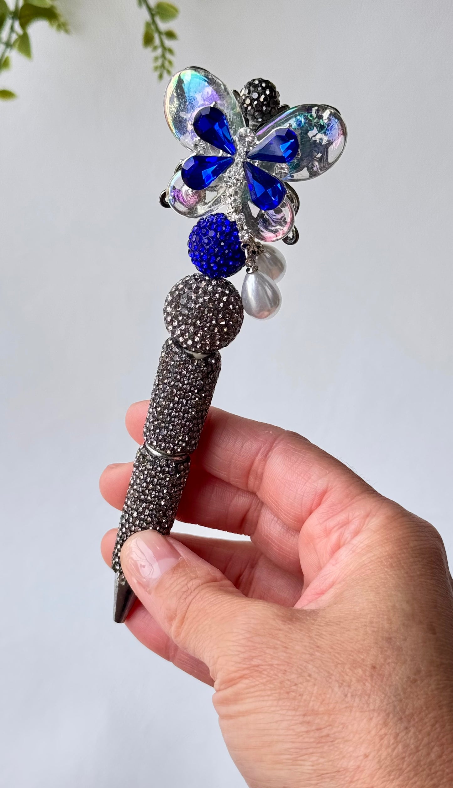 Midnight Sapphire Butterfly Pen