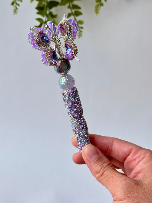 Lavender Twilight Butterfly Pen