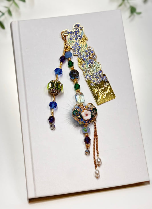 Van Gogh Irises Cut-Out Bookmark
