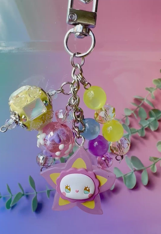Emma Bean Starry Starfruit Bag Charm/Keychain