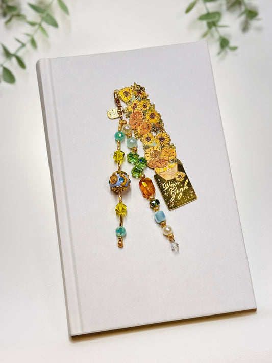 Van Gogh Sunflowers Cut-Out Bookmark